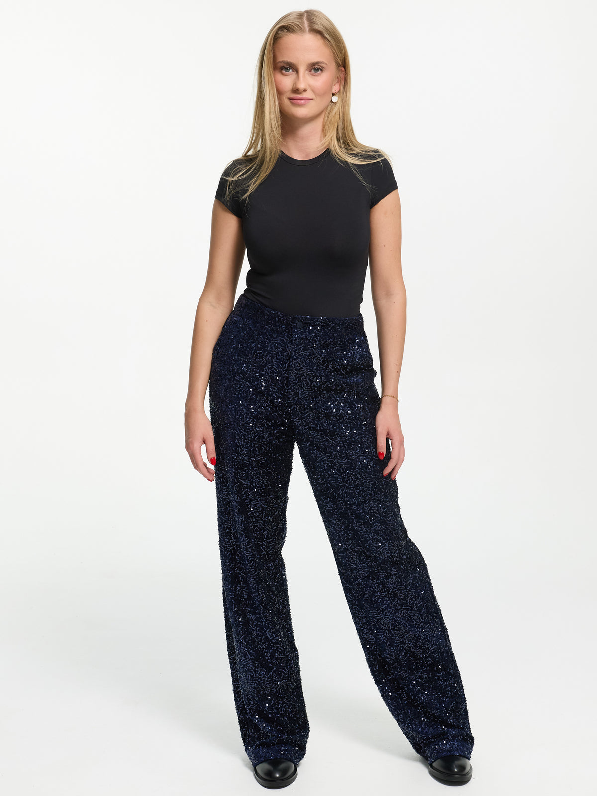 Pailletten Hose "Sparkle" in Blau