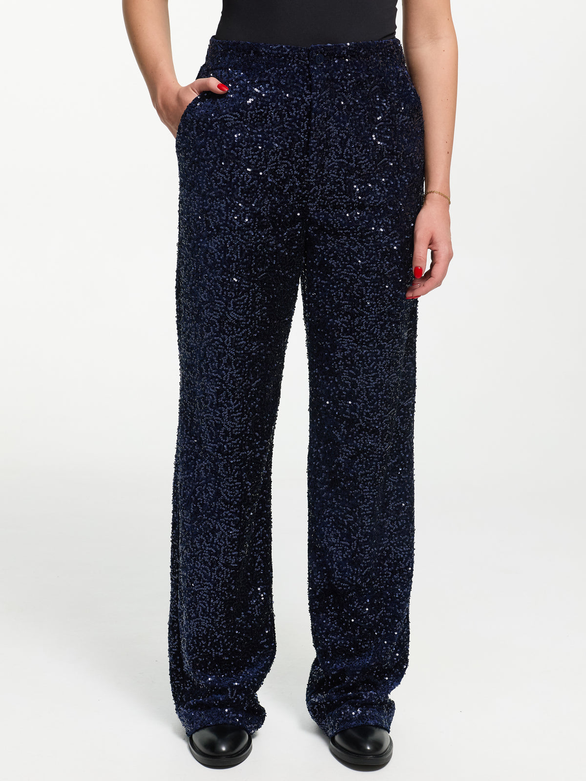 Pailletten Hose "Sparkle" in Blau