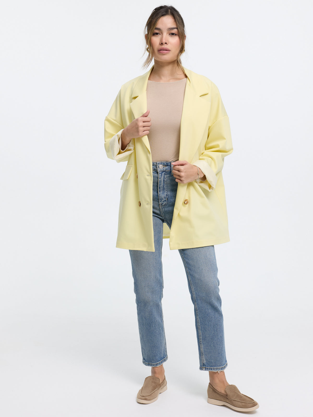 Blazer "Evina" in Pastellgelb