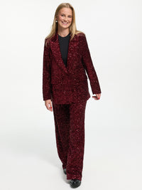 Pailletten Hose "Sparkle" in Burgundy
