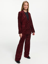 Pailletten Hose "Sparkle" in Burgundy