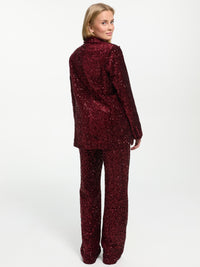 Pailletten Hose "Sparkle" in Burgundy