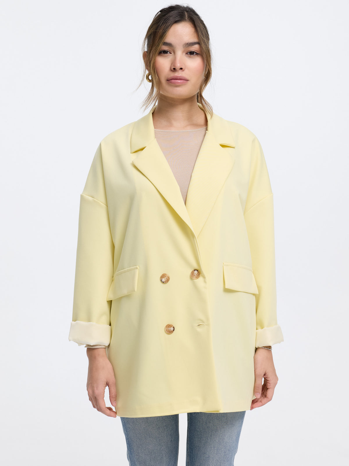 Blazer "Evina" in Pastellgelb