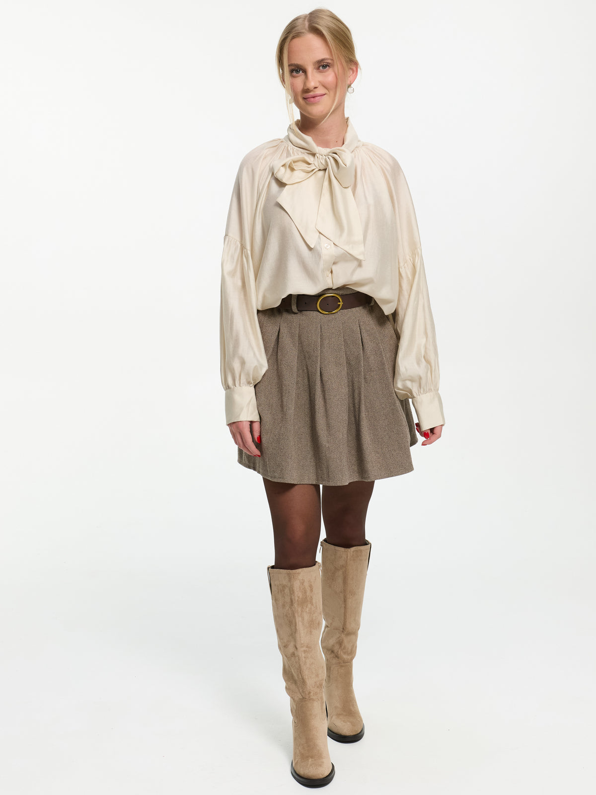 Stoffrock "Bella" in Hazelnut