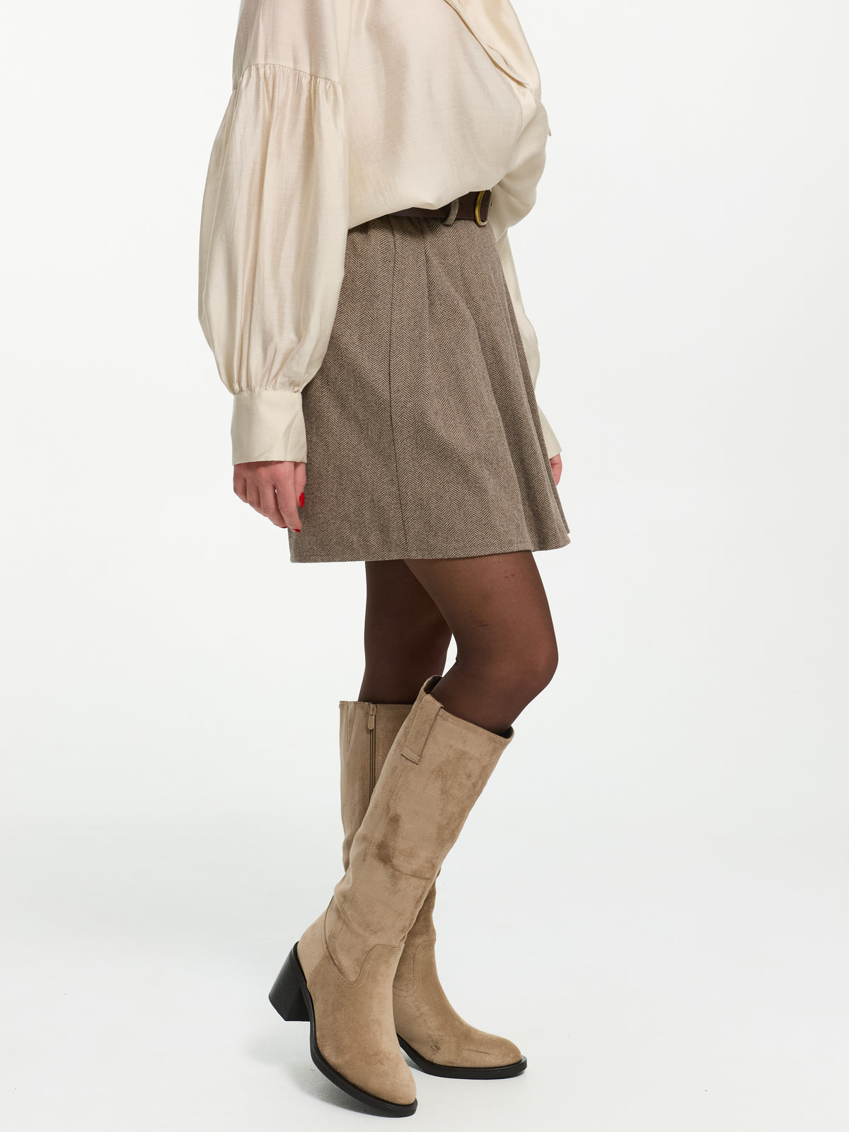 Stoffrock "Bella" in Hazelnut