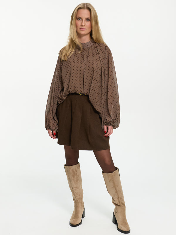 Stoffrock "Bella" in Braun
