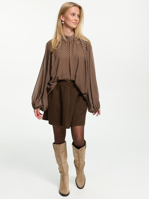 Bluse "Vivienne" in Braun