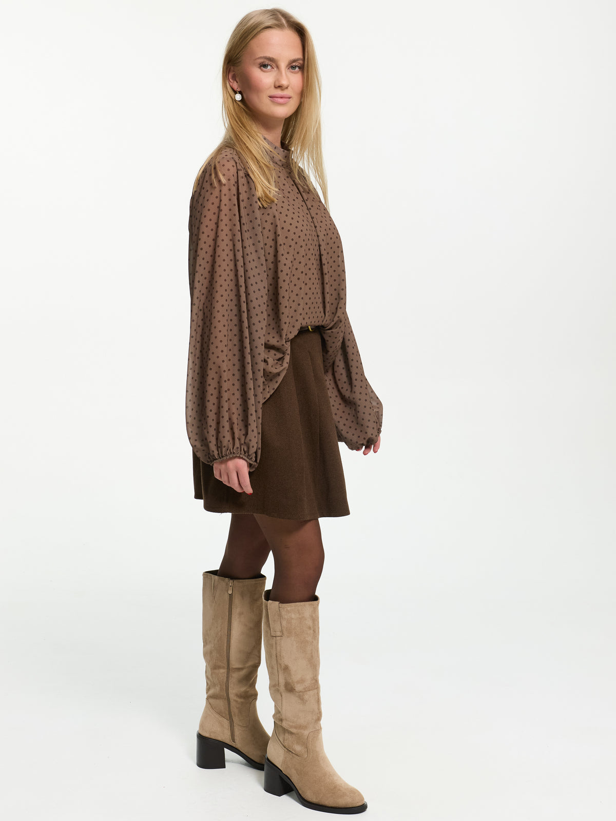 Bluse "Vivienne" in Braun