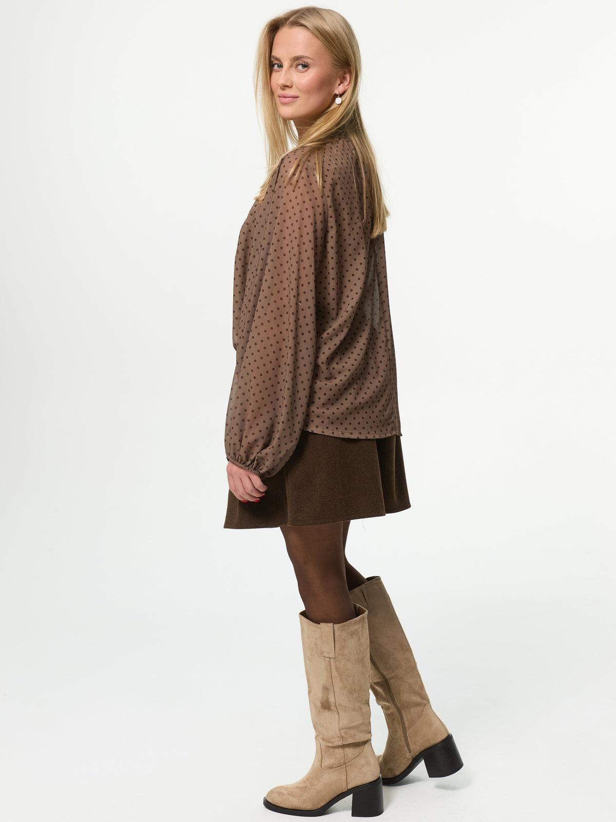 Bluse "Vivienne" in Braun