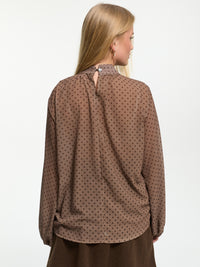 Bluse "Vivienne" in Braun