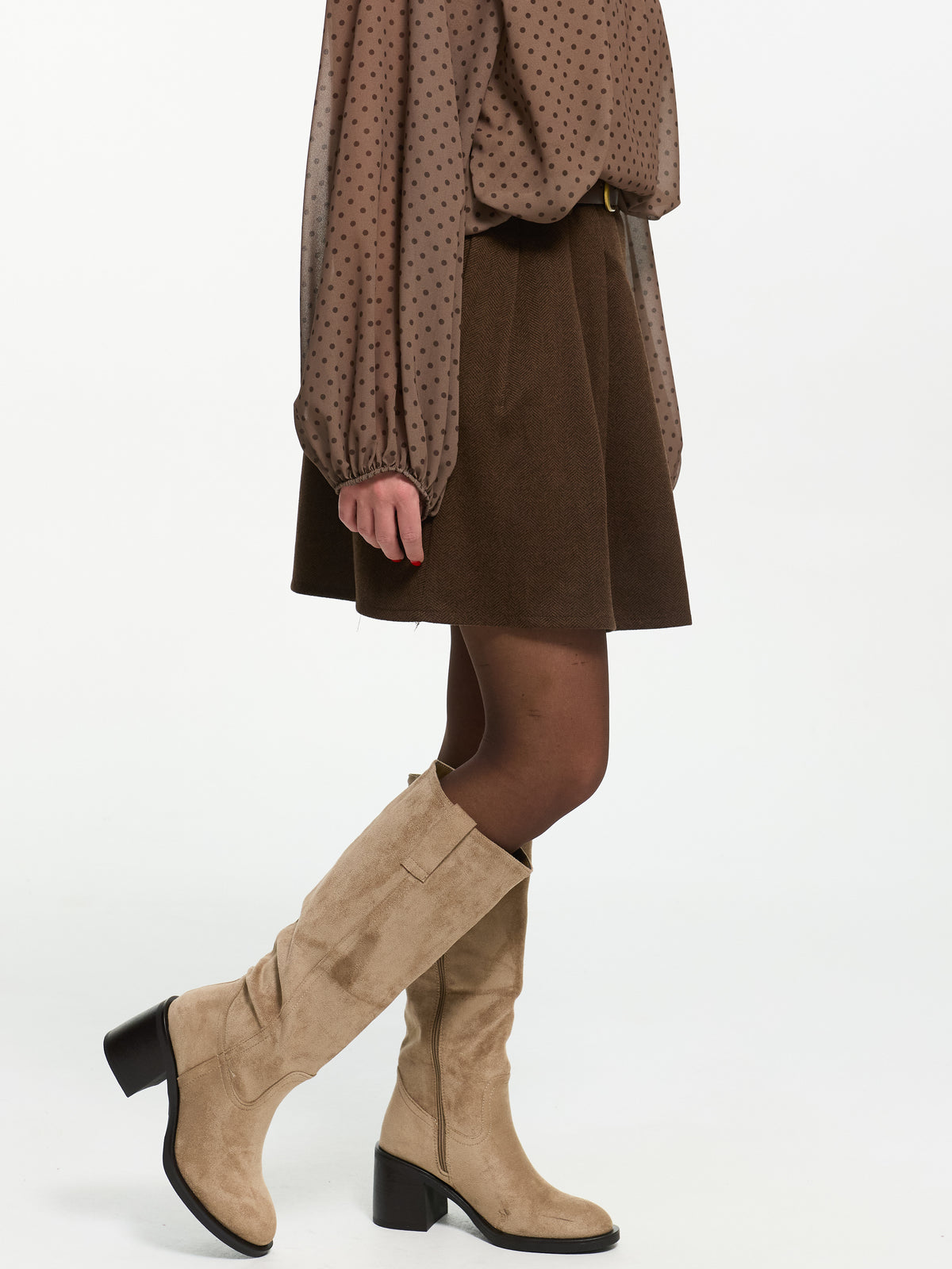 Stoffrock "Bella" in Braun