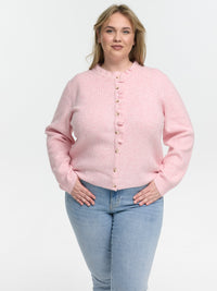 Curvy Cardigan "Lavea" in Dusty Rose