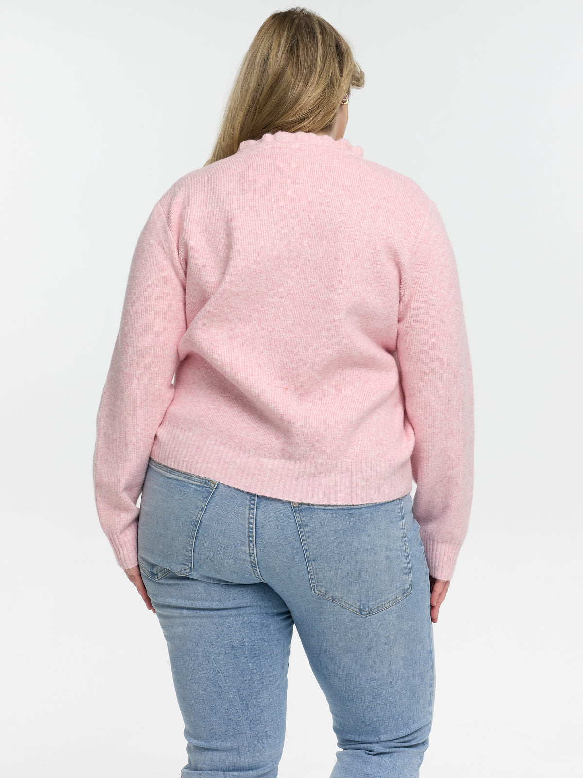 Curvy Cardigan "Lavea" in Dusty Rose