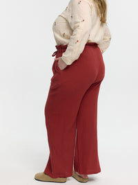 Curvy Musselin-Hose „Wicky“ in Rost