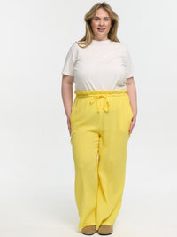 Curvy Musselin-Hose „Wicky“ in Gelb