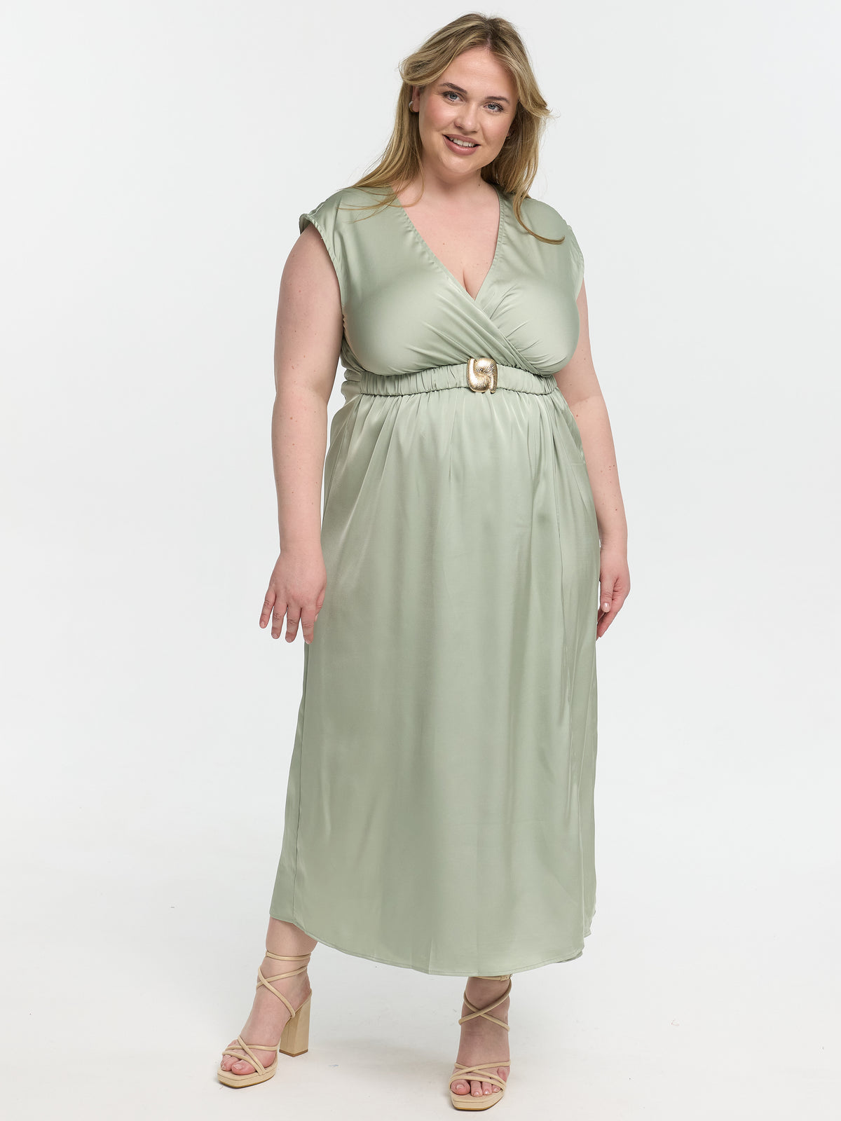 Maxikleid "Pamina" in Gleeming Green