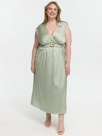Maxikleid "Pamina" in Gleeming Green