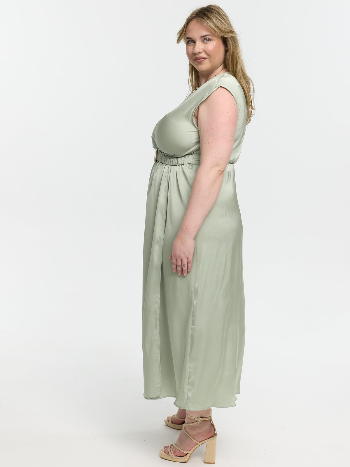 Maxikleid "Pamina" in Gleeming Green