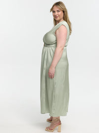 Maxikleid "Pamina" in Gleeming Green