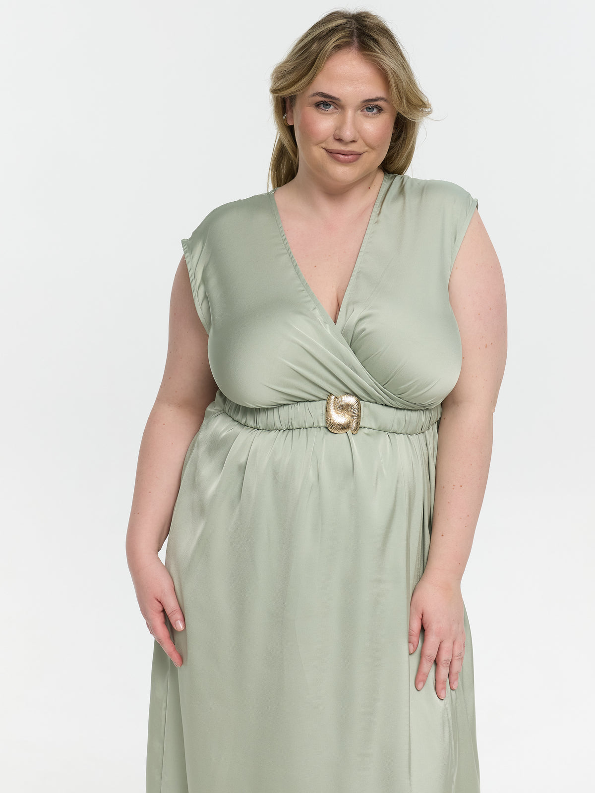 Maxikleid "Pamina" in Gleeming Green