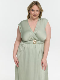 Maxikleid "Pamina" in Gleeming Green