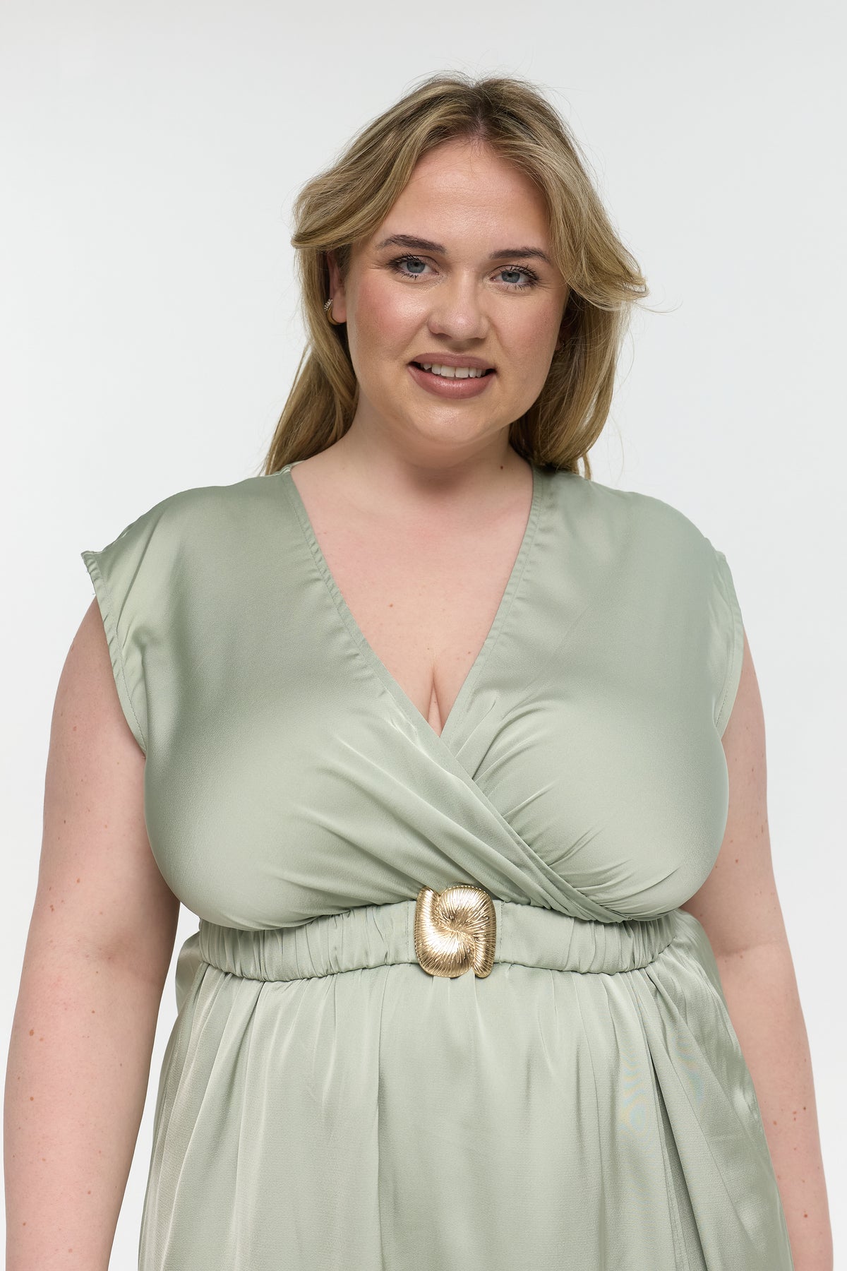 Maxikleid "Pamina" in Gleeming Green