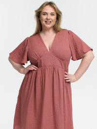 Kleid "Alani" in Coral