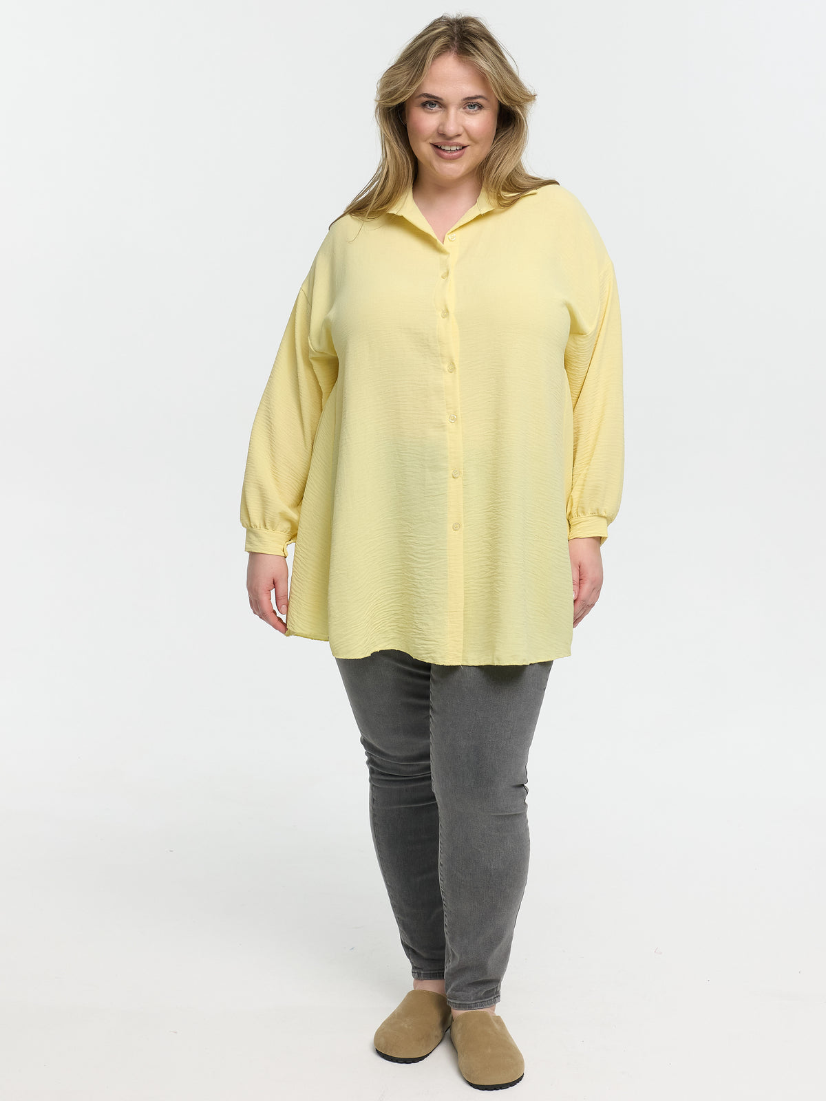 Longbluse "Irina" in Gelb