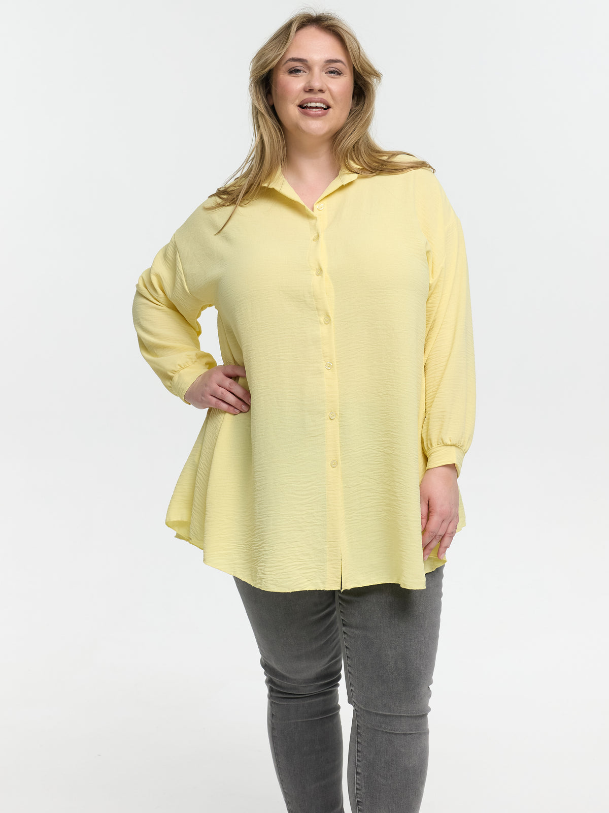 Longbluse "Irina" in Gelb
