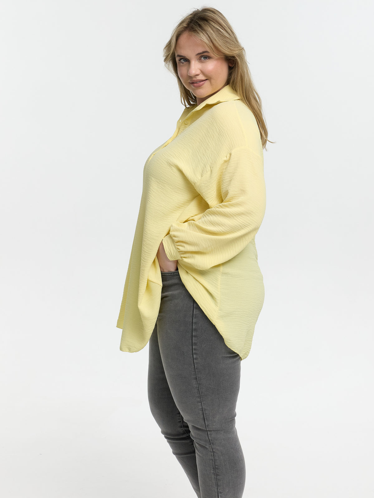 Longbluse "Irina" in Gelb