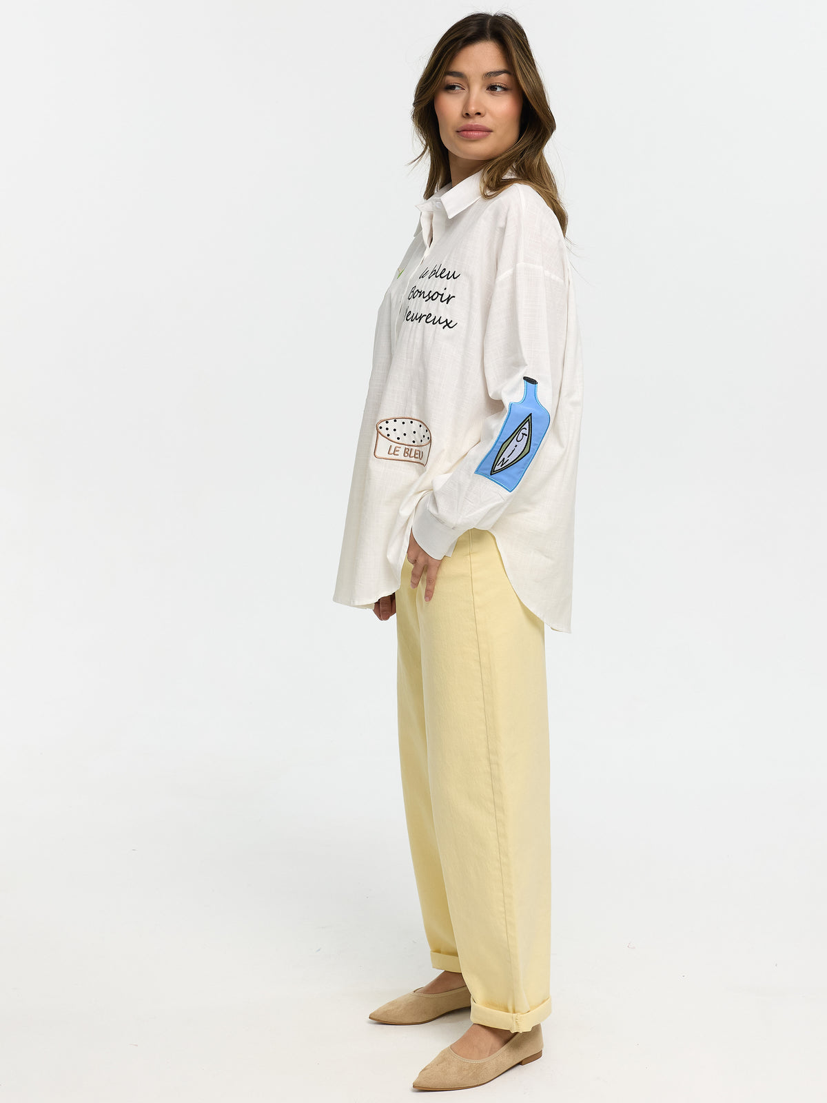 Bluse "Bonsier" in Weiß