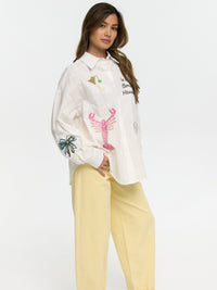 Bluse "Bonsier" in Weiß