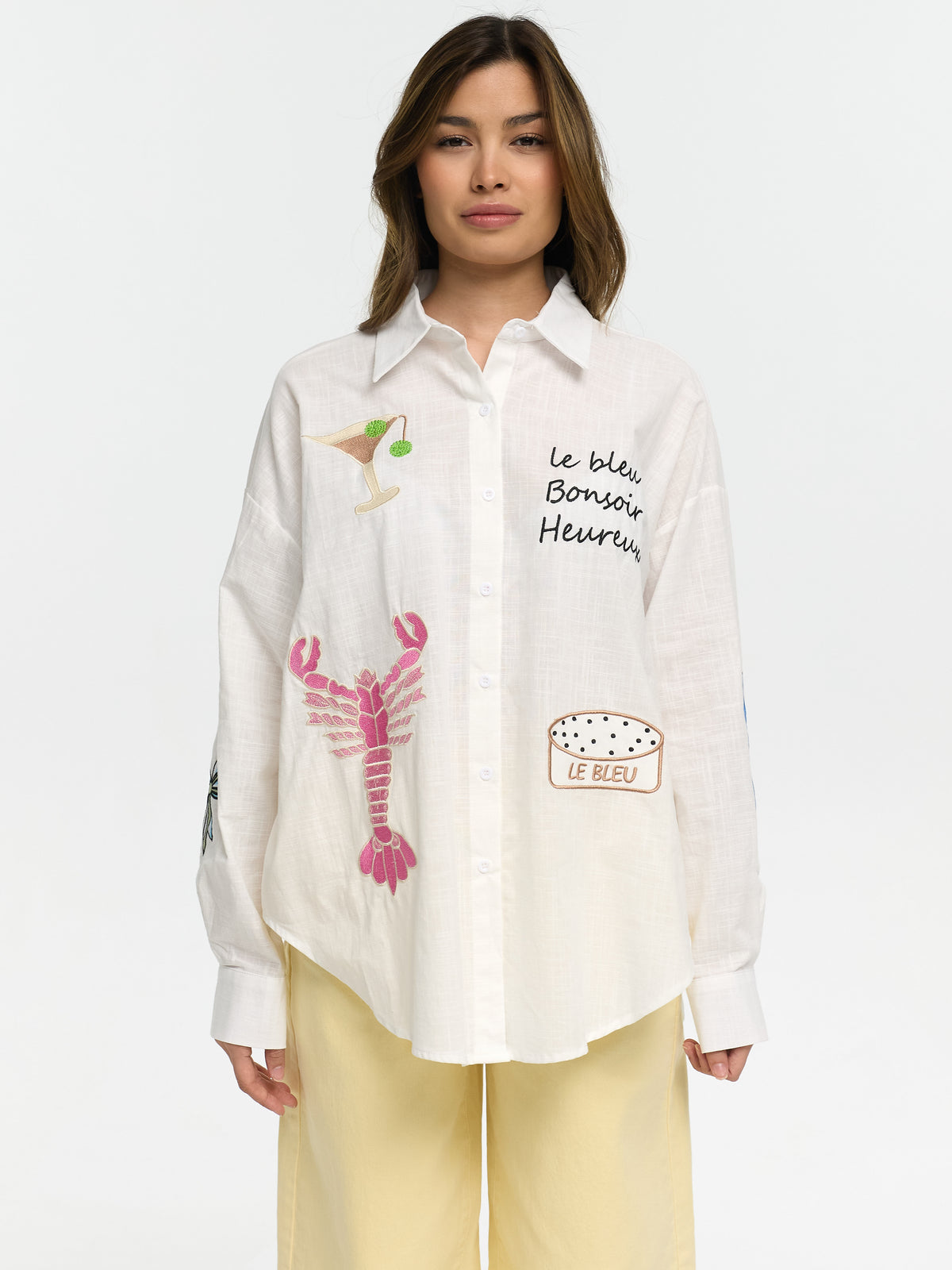 Bluse "Bonsier" in Weiß