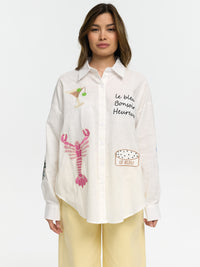 Bluse "Bonsier" in Weiß