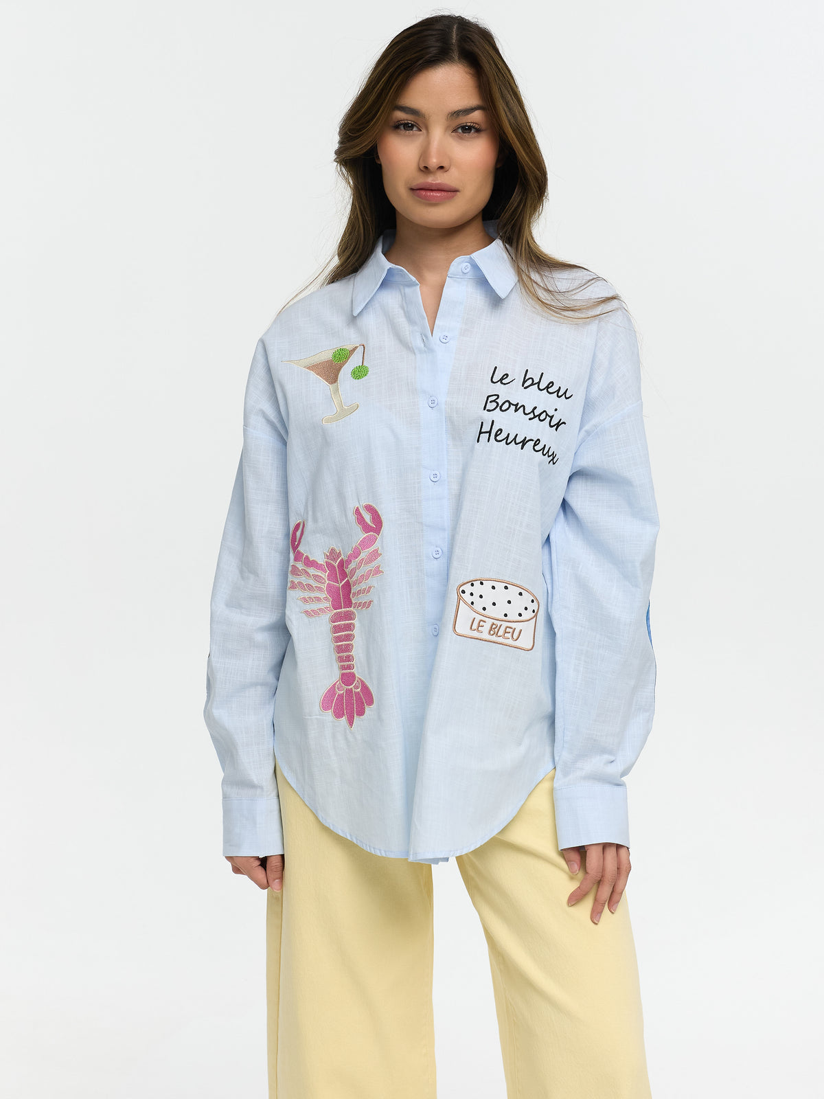 Bluse "Le Bleu" in Blau