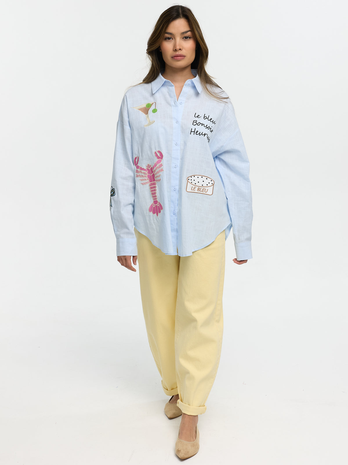 Bluse "Le Bleu" in Blau