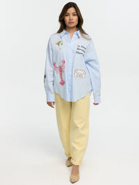 Bluse "Le Bleu" in Blau