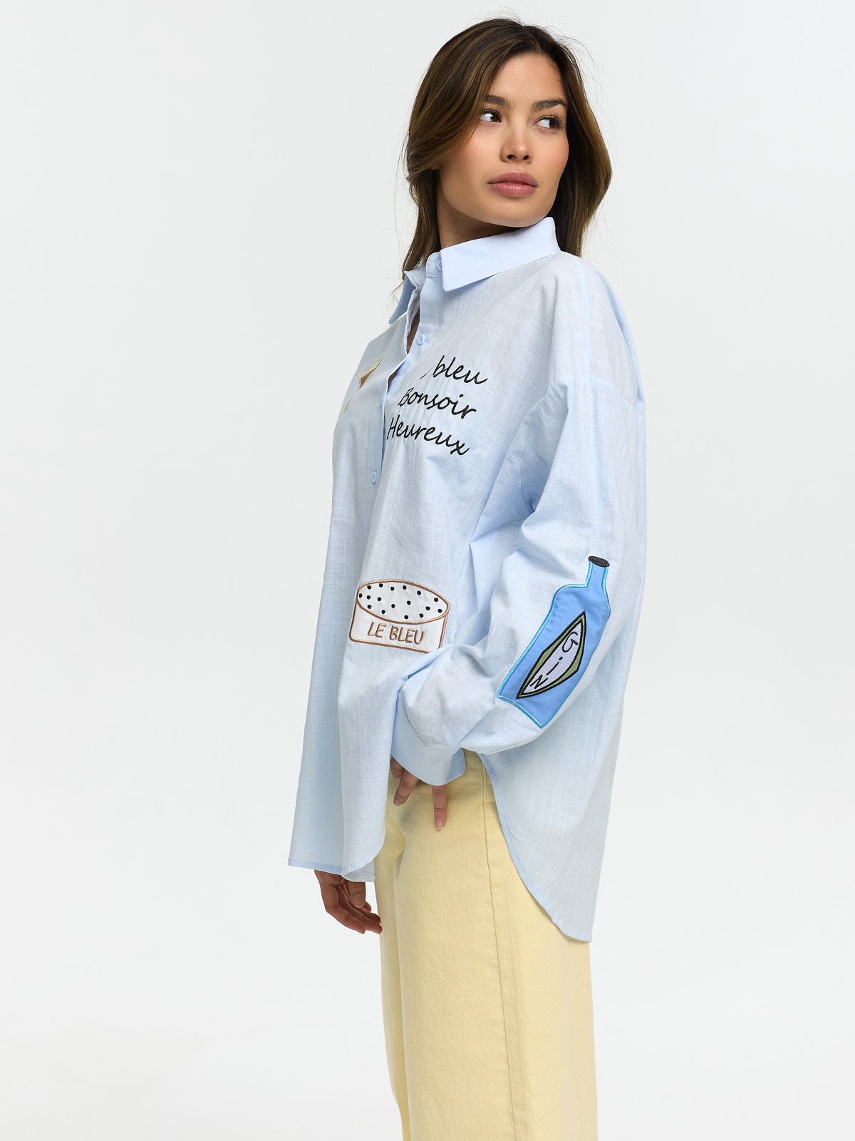 Bluse "Le Bleu" in Blau