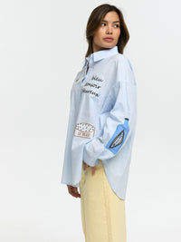 Bluse "Le Bleu" in Blau