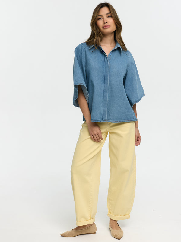 Jeans-Hemd "Susan" in Blau