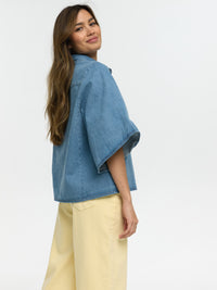 Jeans-Hemd "Susan" in Blau