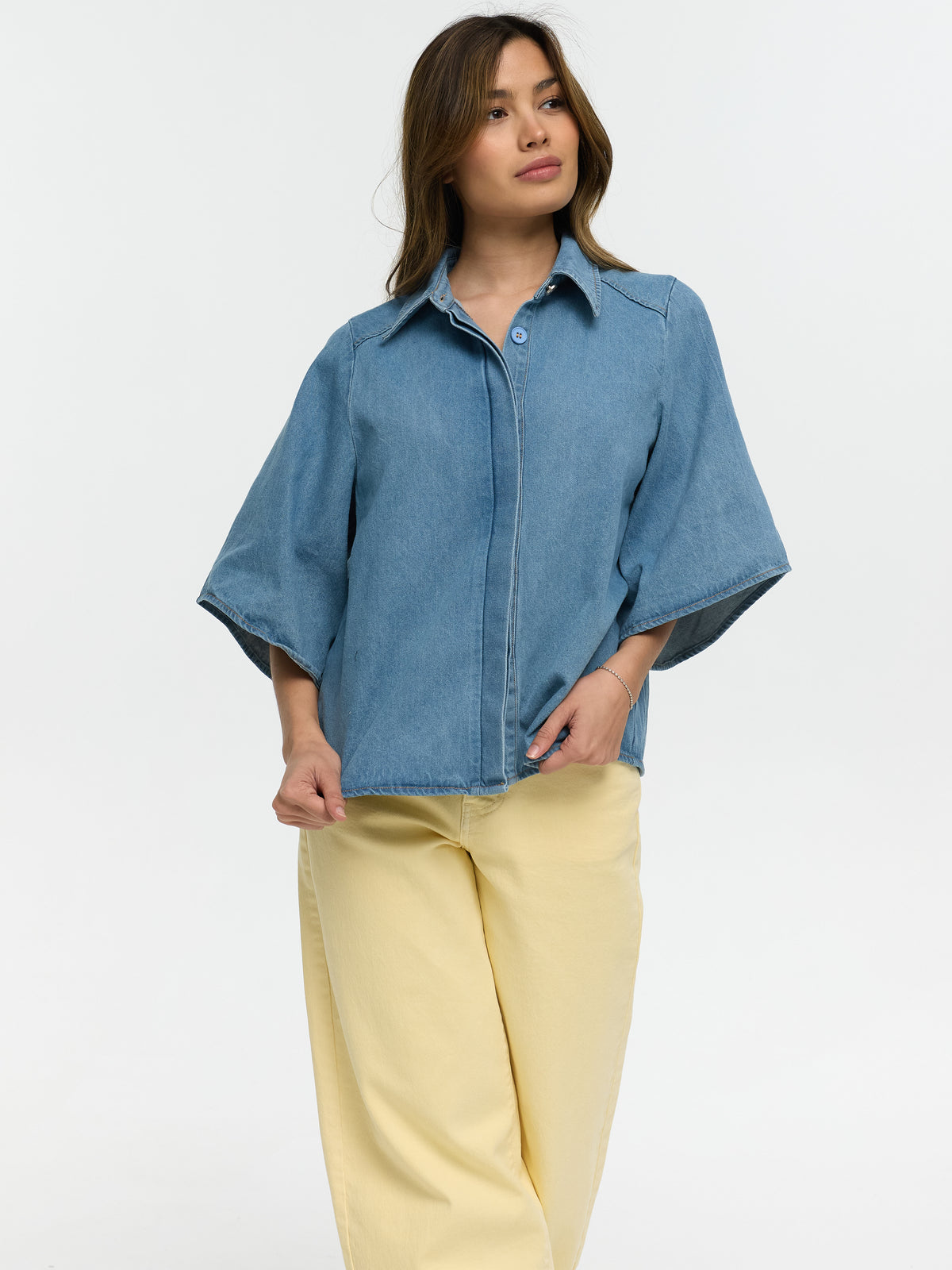 Jeans-Hemd "Susan" in Blau