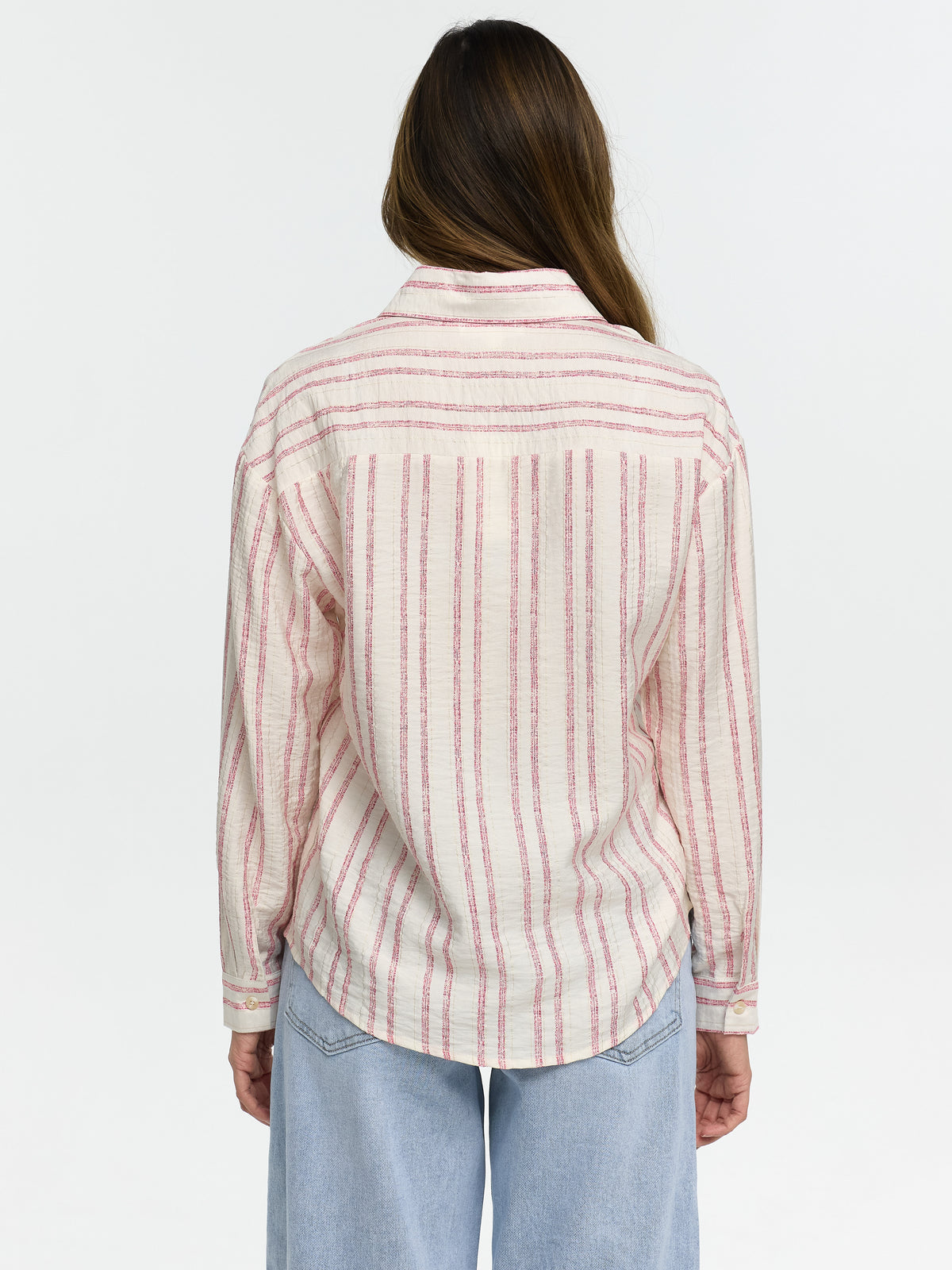 Bluse "Sapia" Creme/Rose gestreift