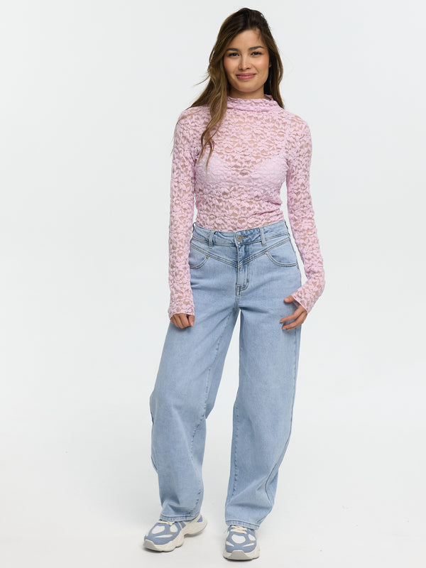 Spitzentop "Gloria" in Rosa