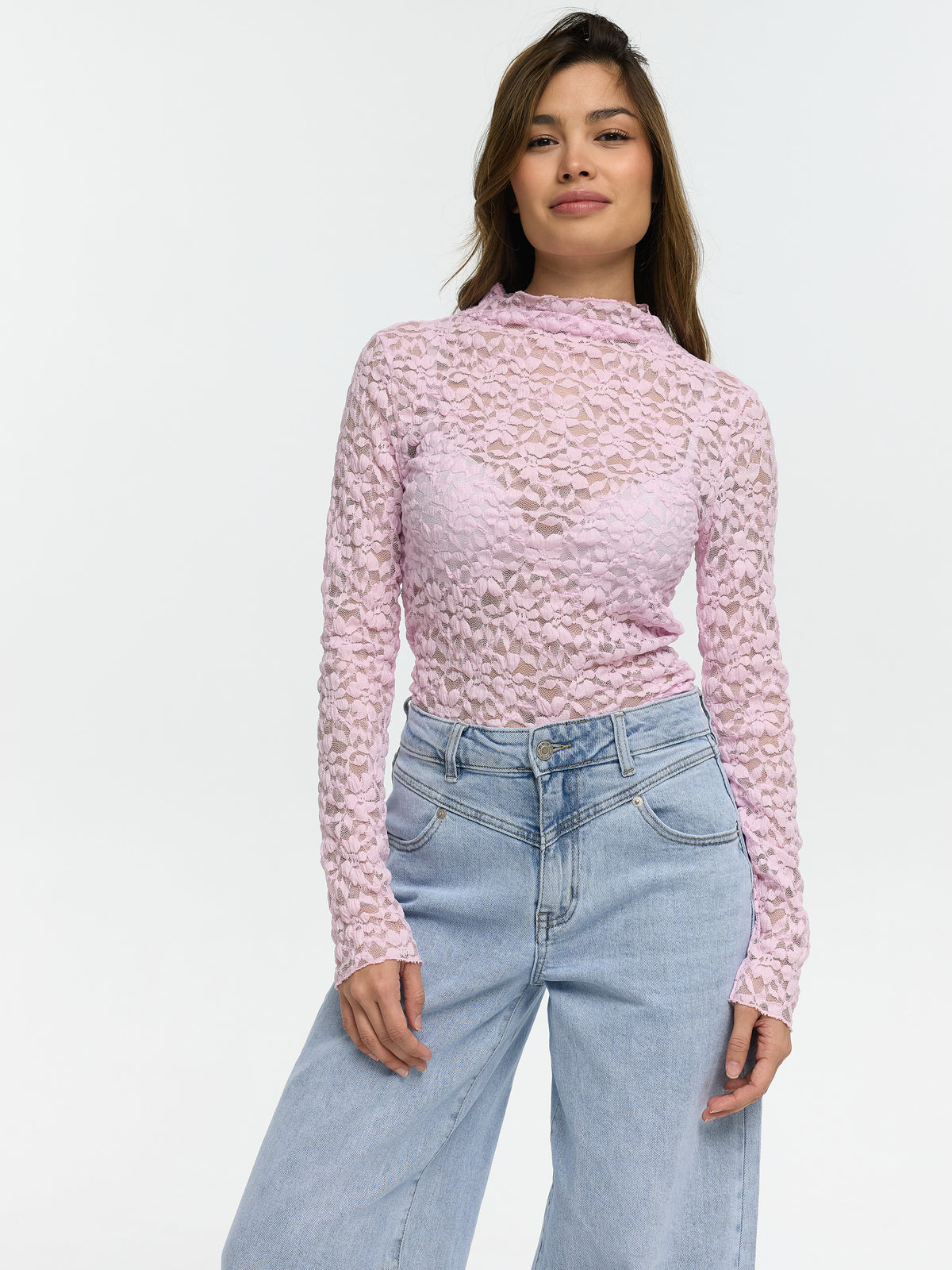 Spitzentop "Gloria" in Rosa