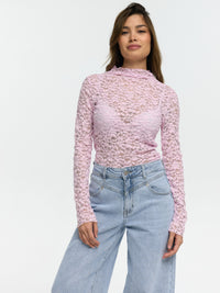 Spitzentop "Gloria" in Rosa