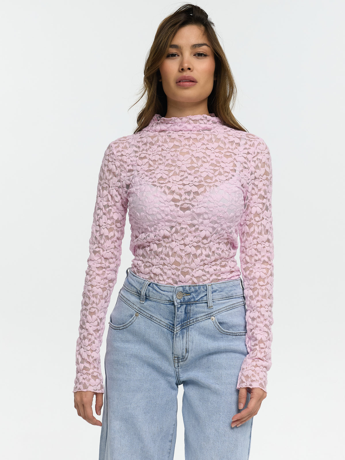 Spitzentop "Gloria" in Rosa