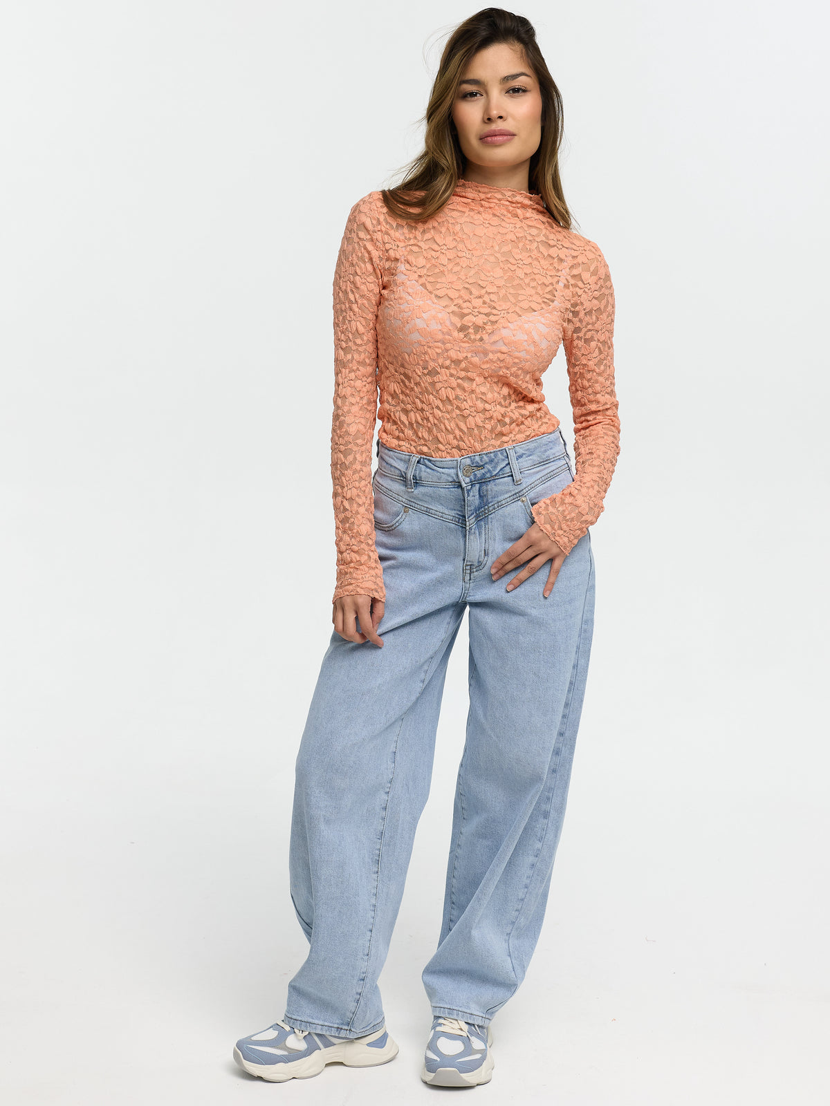 Spitzentop "Gloria" in Orange