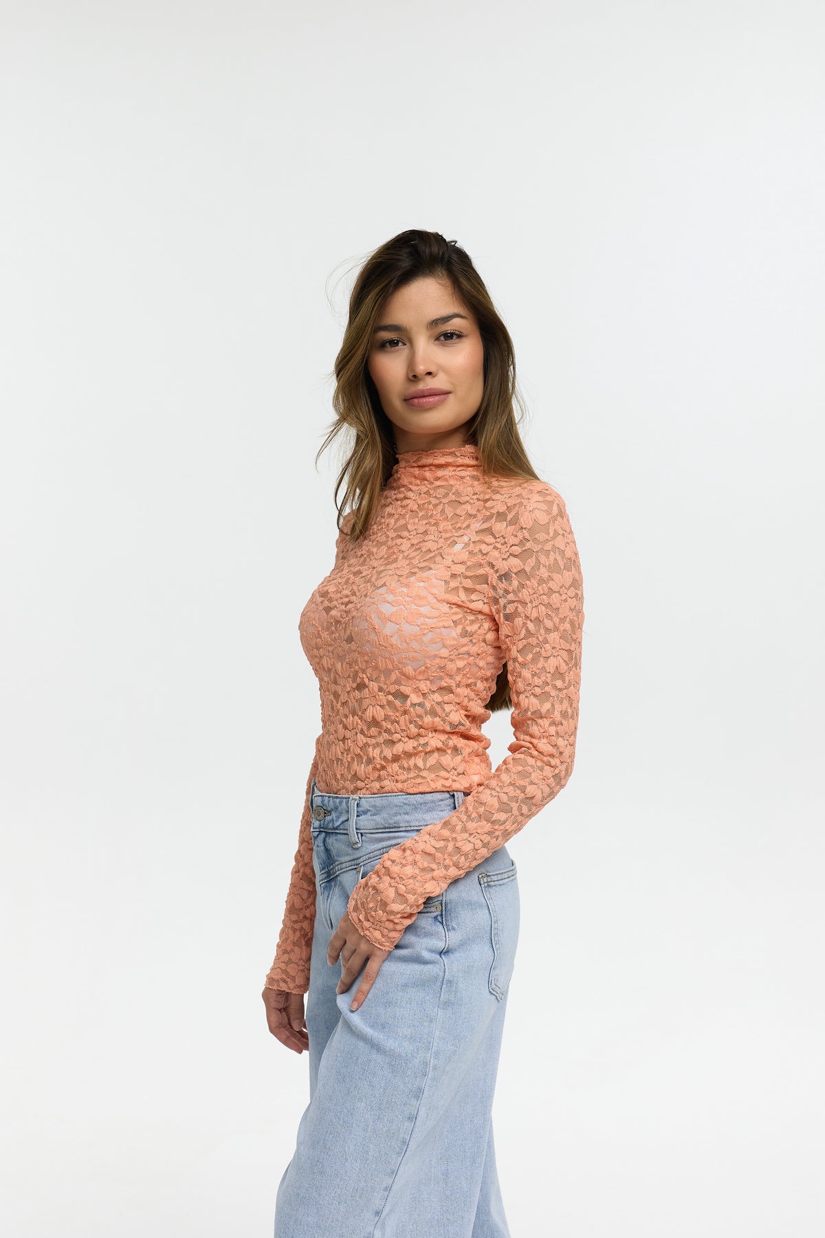 Spitzentop "Gloria" in Orange