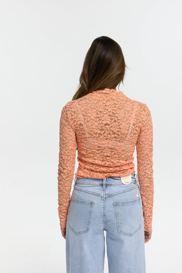 Spitzentop "Gloria" in Orange